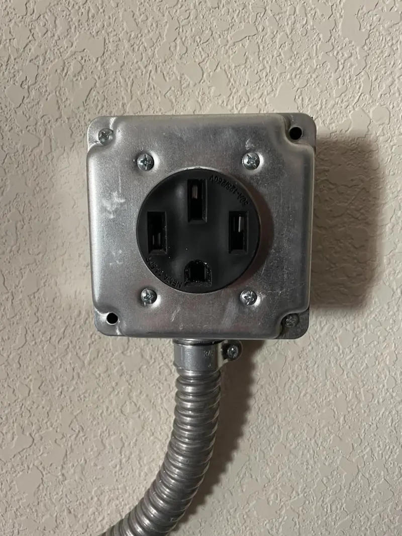 NEMA 14-50 outlet installed for Electrical Panel Upgrade in Casselberry
